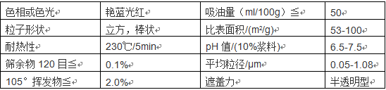 耐晒大红2BP特性